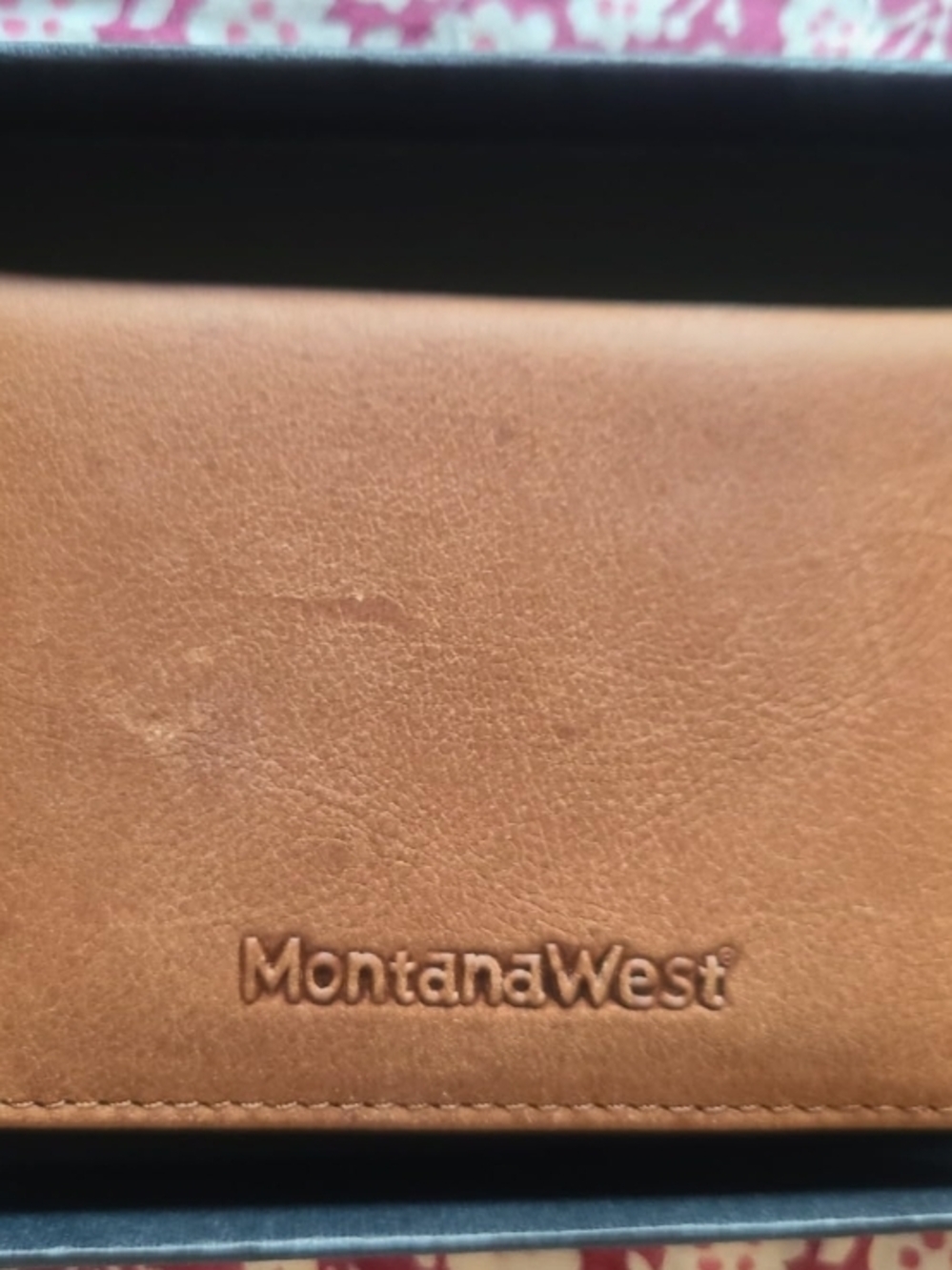 Montana West Leather Business Card Holder Bifold Men's Wallet - Brown